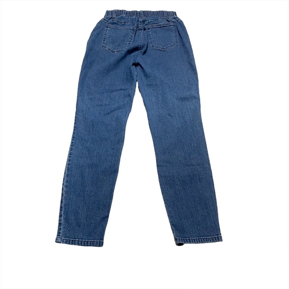 D & Co. Denim & Company Vintage Style Y2K Grandma Mom Jeans Elastic Waistband Md - Picture 2 of 8